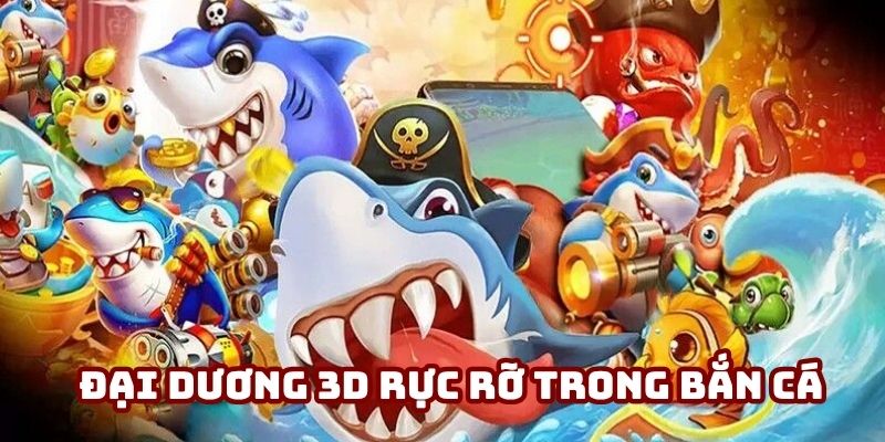 Đại dương 3D rực rỡ trong Bắn cá 789WIN với các loài sinh vật biển