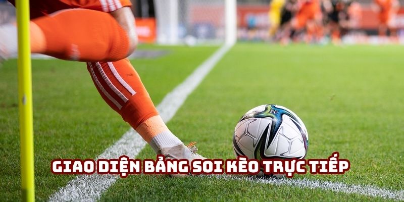 Giao diện bảng soi kèo trực tiếp với dòng kèo phạt góc nổi bật